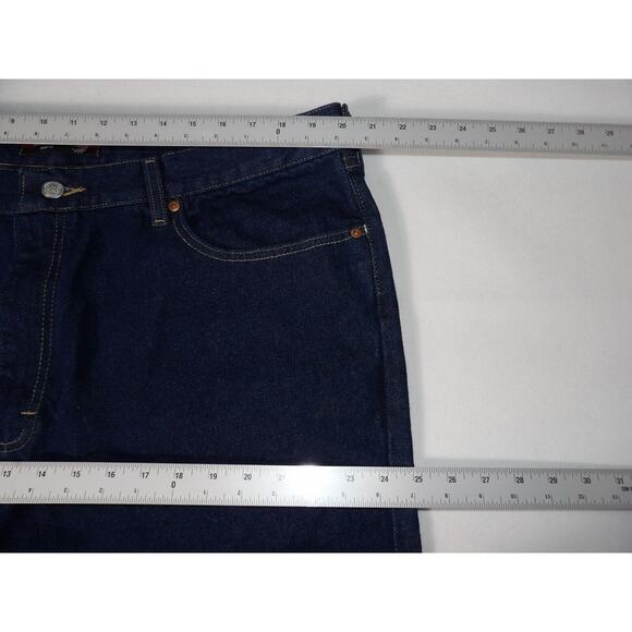 Lee Jeans Mens 42x32 Relaxed Fit Straight Leg Dark Wash NWT Denim Workwear Casua - Picture 13 of 16